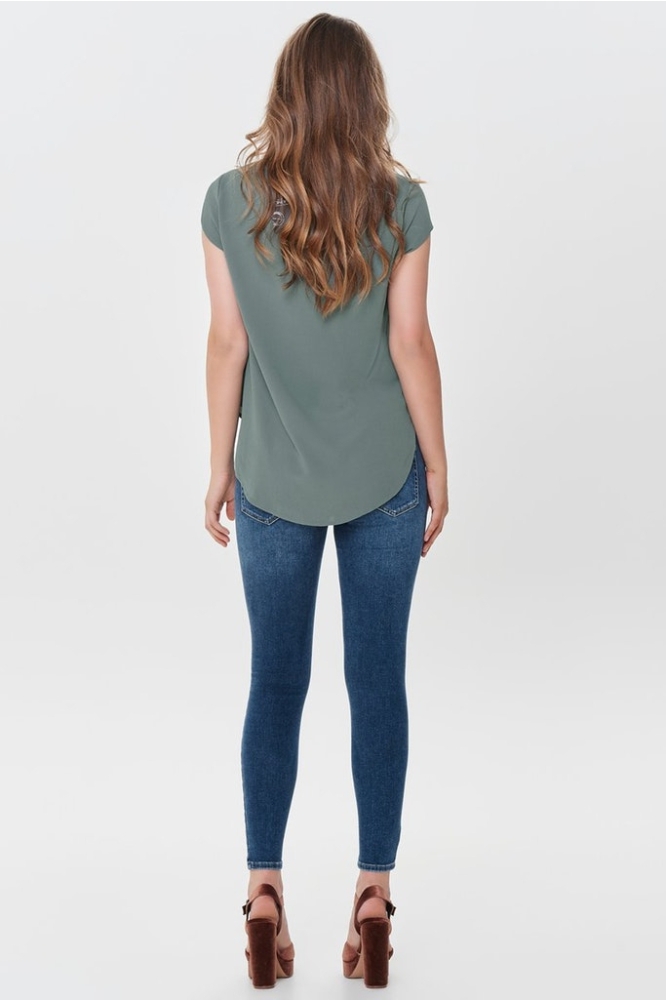 ONLVIC S/S SOLID TOP NOOS WVN 15142784 Balsam Green